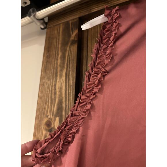 NWT Zara Satin-y Ruffle Pleat Neckline and Arms Large - Picture 4 of 5